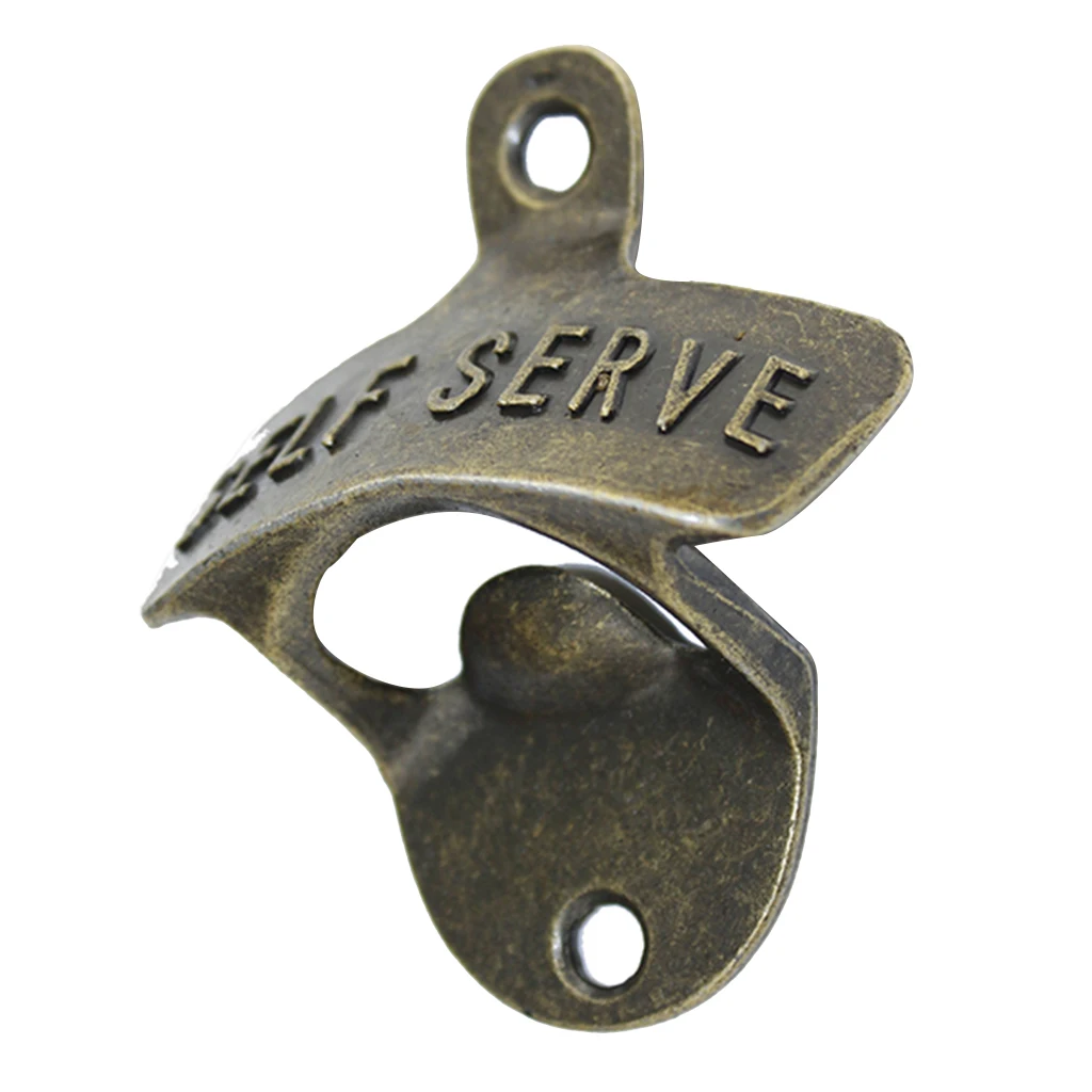 Mini Retro Wall Mounted Beer Wine Bottle Opener Bar Quick Cola Glass Cap Opener