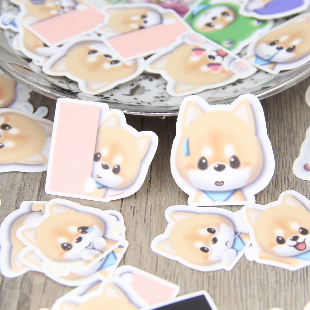 40pcs Creative Cute Self-made little Shiba Inu stickers/Scrapbooking Stickers /Decorative Sticker /DIY Craft Photo Albums | Дом и сад