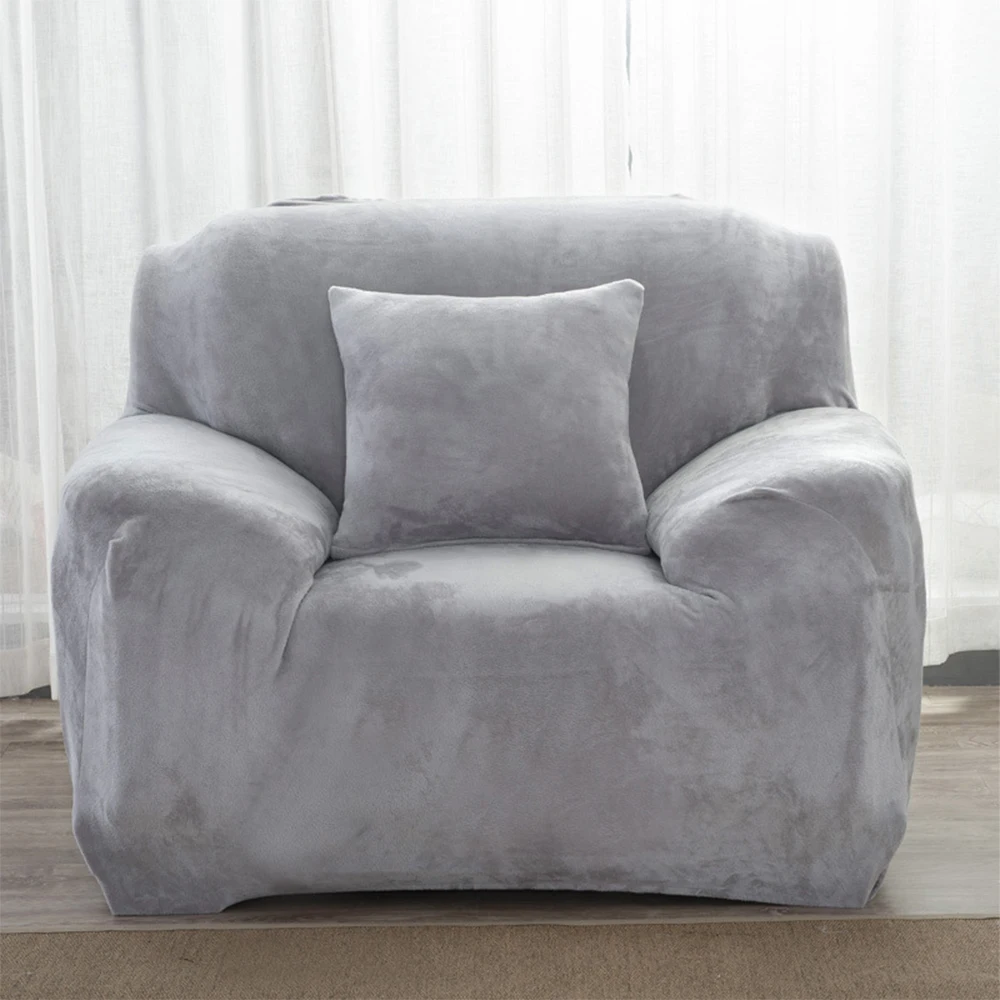 

Waterproof Stretch Velvet Sofa Cover Slipcovers Couch Cushion Cover Pillow Case for Single Loveseat 3 Seater 4 Seater NEW