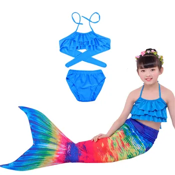 

New Girl Bikini Swimwear Mermaid Tail Princess Dress for Swimming Kid CarnIval Party Cosplay Swimsuit Child Summer Bathing Suit