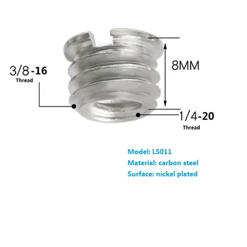 

3pcs 1/4 mutual rotation 3/8 adapter screw conversion nut tripod gimbal camera universal screw quick conversion accessories