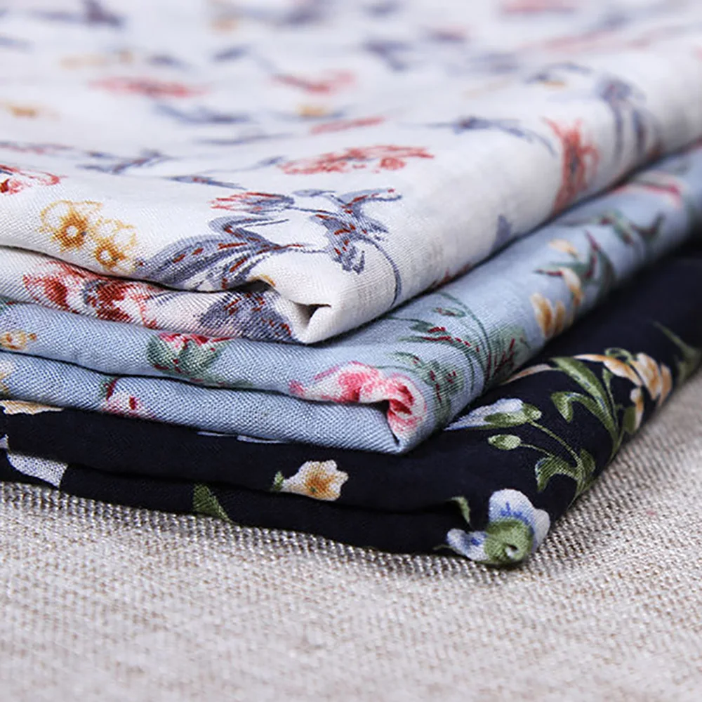 Lychee Life 50x140 см Ткань с цветочным принтом модные красочные ткани DIY ручной работы Швейные принадлежности для одежды украшения