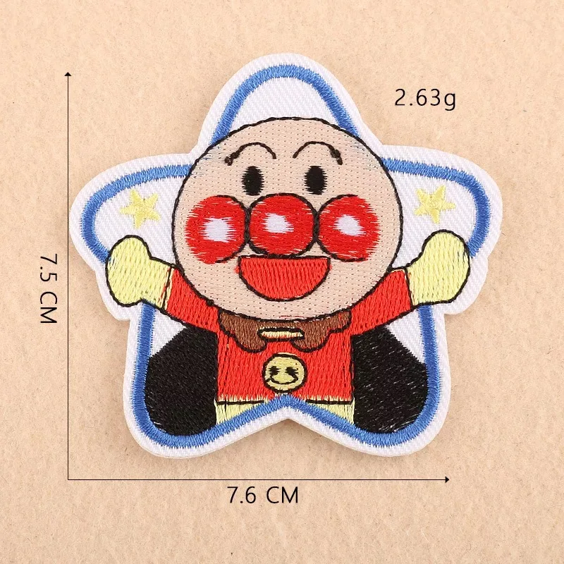 13 Мультяшные комиксы Anpanman, нашивки с железной вышивкой, нашивки для одежды, Diy наклейки, аксессуары для одежды - Цвет: 13