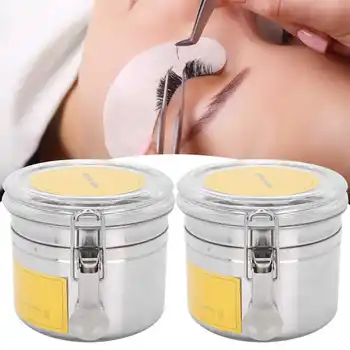 

2pcs Eyelash Glue Tank Reusable Sealed Container Activated Eyelash Grafting Supplies Makeup Eyelash Tools Comestic Tool