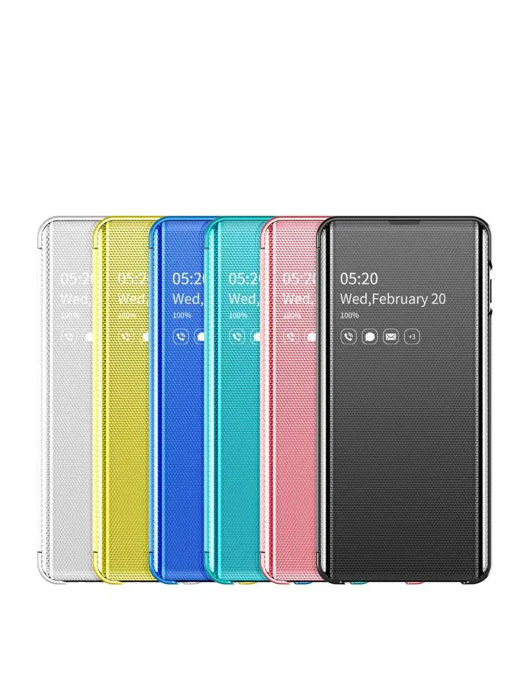 Для samsung Galaxy S10 S9 S8 Note 10 Plus S7 Edge s10e зеркальный Флип Тонкий Модный умный чехол для мобильного телефона