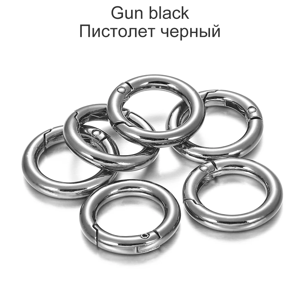 5pcs Metal Spring Clasps for Keychains, Bags, and Jewelry Making