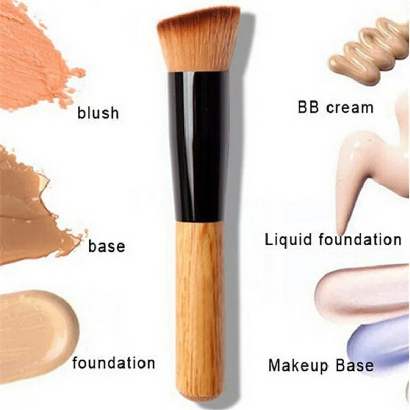 Solid Wood Makeup brushes Powder Concealer Blush Liquid Foundation Face Make up Brush Tools Professional Beauty Cosmetics | Красота и