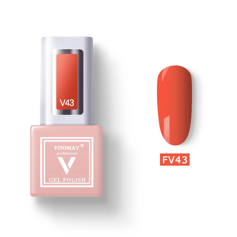 VINIMAY 60 Цветной Гель-лак для ногтей vernis полуперманентный УФ-гель лак-праймер впитывающий Гель-лак для ногтей Полировочный Гель для маникюра - Цвет: FV43