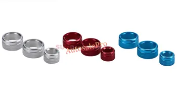 

FOR BMW X1 F48 2016 2017 Aluminum Alloy Console Centre AC Air Condition knobs Cover Decorative Circle Trim 3pcs