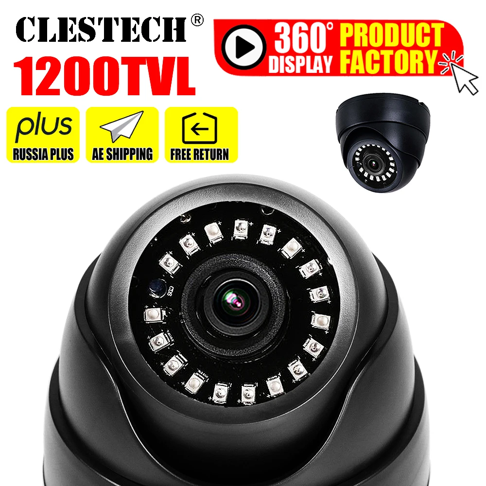 2021 новая нано-светодиодный светодиодная камера видеонаблюдения 1200TVL HD купольная