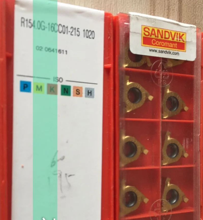 10 шт. вставки карбида R154.0G-16CC01-215 1020