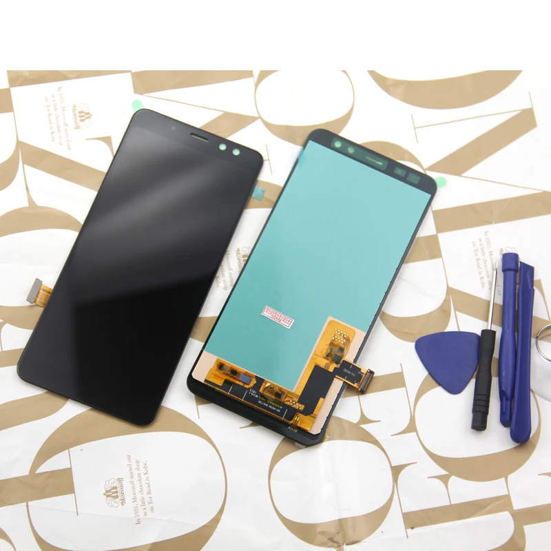 Сменный ЖК-дисплей для Samsung Galaxy A8 2018 A530 A530F A530DS A530N SM-A530N + сенсорная панель