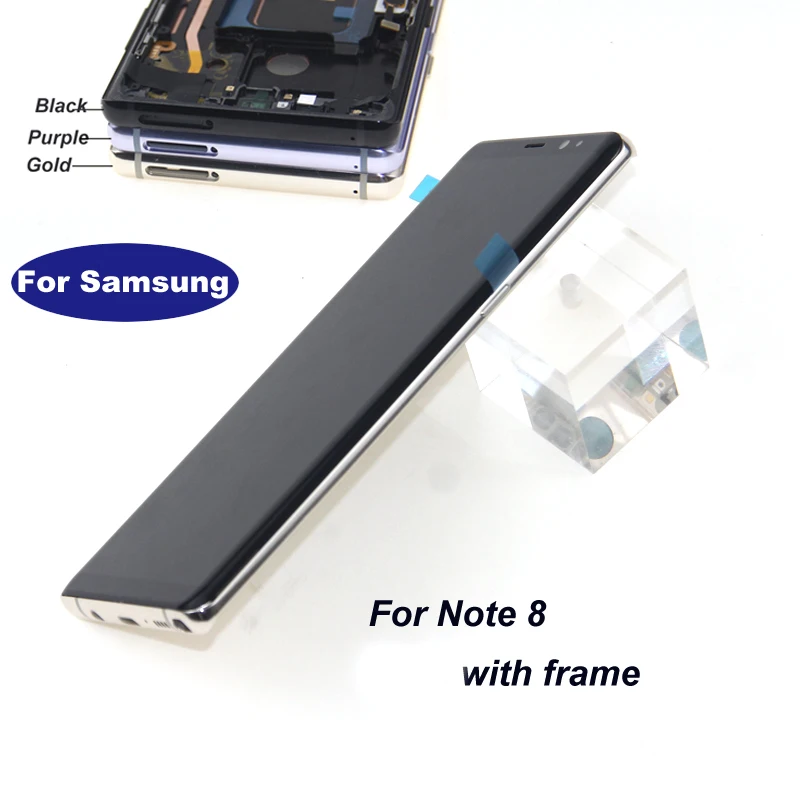 

Super Amoled For Samsung Galaxy Note 8 N9500 N950FD N950U Lcd Display Touch Screen Digitizer Assembly Black Purple Gold