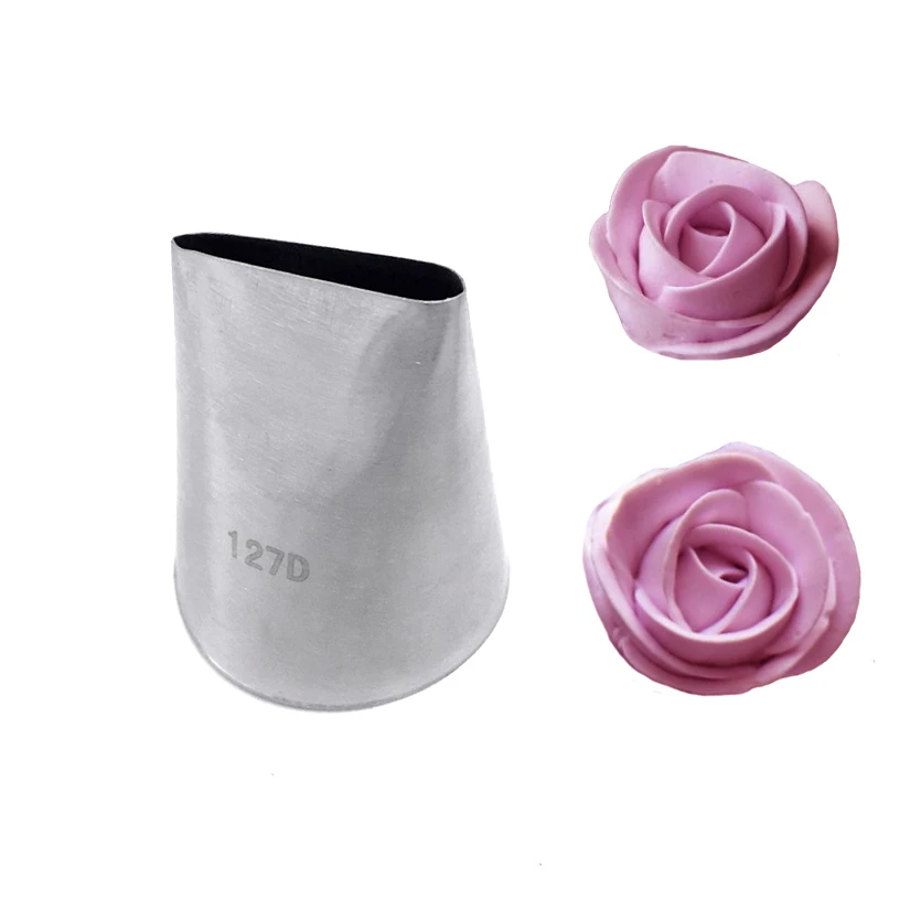 Extra Large 127D Rose Petals Icing Piping Nozzles Cake Decorating Pastry Tip Sets Fondant Cake Tools cake decorating tip set,cake icing nozzles,baking nozzle set,cake decorating nozzle set