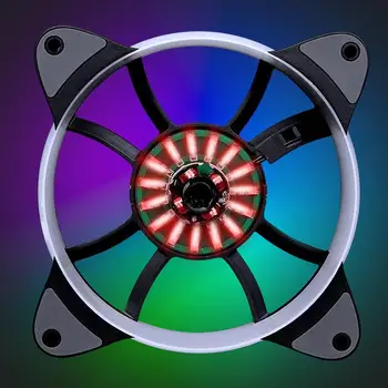 

12cm RGB LED Cooling Fan Quiet Remote Control PC Laptop Computer Case Cooler