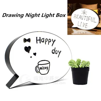 

Christmas 3D Size LED Combination Night Light Box Drawing Tablet Lamp DIY Black Letters Cards AA Battery Cinema Lightbox gifts