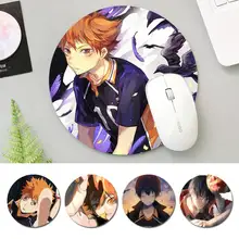 

Fashion Haikyuu Mouse Mat mouse non-slip pad player pad Round size rubber Gaming mouse Pad office Desk Mat