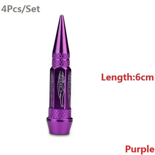 PurpleL 4 шт./компл. колпачки общего назначения автомобиля модификации личности острый уход за кожей лица маска Велосипедный спорт мотоцикл 2020NEW аксессуары отличное качество - Цвет: PurpleL