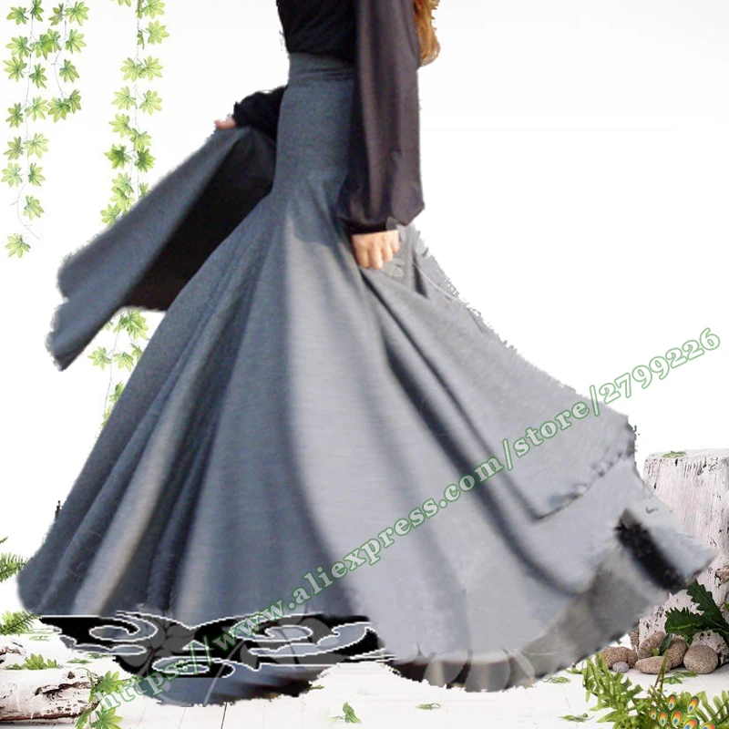 

19 Winter Plus Size 5XL 6XL XXXXL Black Red Wool Woolen Vintage Folds Pleated Fish tail female Long Maxi Skirts Womens / designs