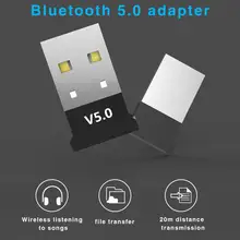 Bluetooth адаптер 5,0 USB Настольный компьютер Бесплатный привод Bluetooth аудио приемник ключ Музыкальный Аудио приемник передатчик Черный