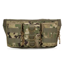 

Triple small waist bag outdoor training camouflage waist bag tactics small waterproof mountaineering riding bag