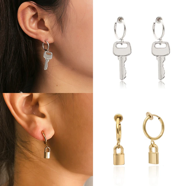 Discover more than 79 lock key earrings super hot 3tdesign.edu.vn