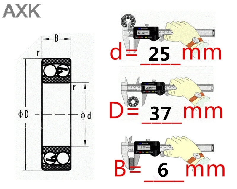 10 шт./лот 6805N-RS 6805 61805 6805-RD 6805N 25376 шариковый подшипник 25x37x6 мм велосипедная каретка ремонт подшипников для HT2 BB51 GCR15