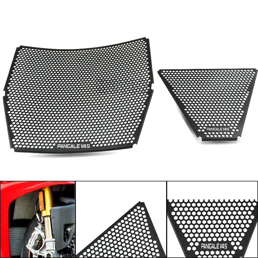 

Motorcycle Radiator Grille Guard Cover Oil Cooler Grill Protector For Ducati Panigale V4 S/R 2019 Panigale V4 Speciale S/R 2018
