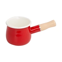 Butter Warmer Kitchen Enamel Milk Pot Solid With Handle Non-stick Multifunctional Baby Food Cooking Home Cookware Mini Saucepan