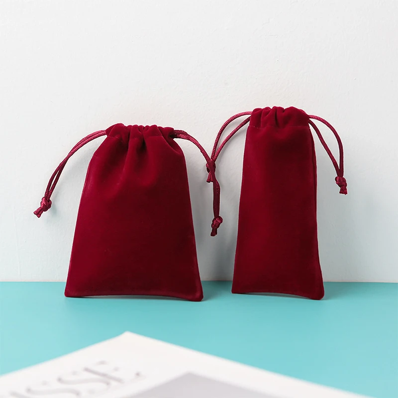 Luoem 10 Sacchetti Regalo In Velluto Con Coulisse – Blu Scuro, 9x12cm – Per Gioielli, Bomboniere, Feste