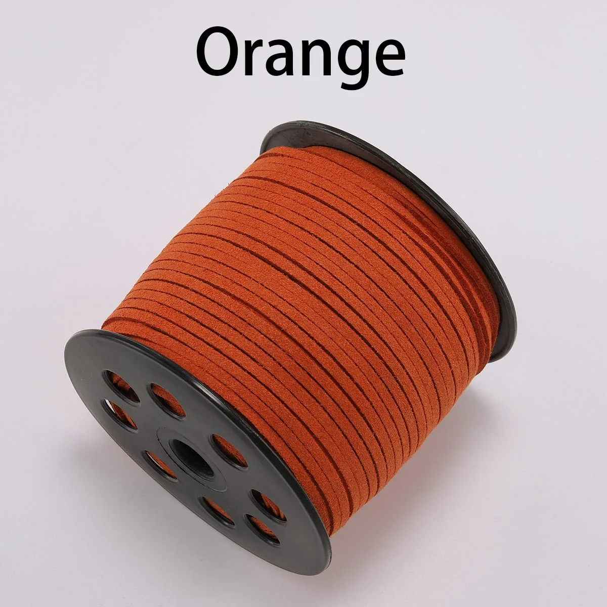 10 м/лот 2,5 мм плоский плетеный шнур из искусственной замши, Корейская бархатная кожа, ручная работа, веревочная нить для изготовления ювелирных изделий своими руками - Цвет: Orange