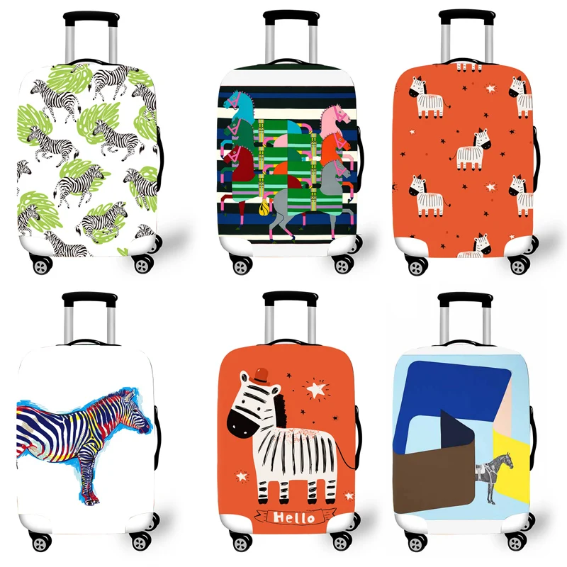 

Elastic Luggage Protective Cover Case For Suitcase Protective Cover Trolley Cases Covers 3DTravel Accessories Horse Pattern G111