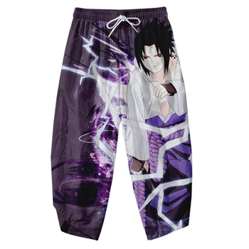 

WAMNI Cool New Cropped Pants Casual Pants Harajuku Anime Character Pattern Fashion Hip Hop Casual Wild Comfortable Elastic