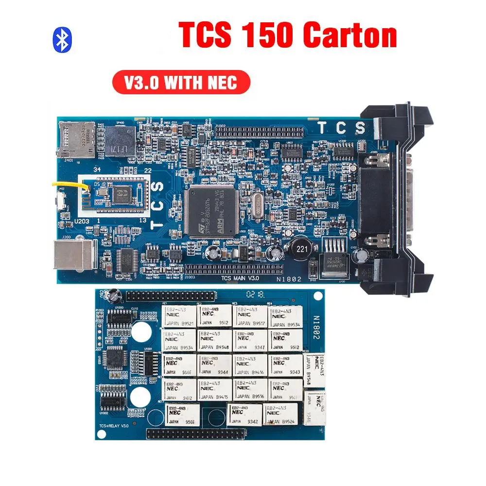 10 шт./лот инструмент CDP tcs pro 2015R3 Keygen двойной синий PCB tcs pro plus,01 OBDII автомобили Грузовики диагностический инструмент DHL бесплатно - Цвет: tcs 150 2
