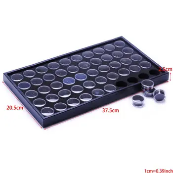 

Clear Plastic Bead Storage Containers Set with 50 Pieces Storage Jars Box 896D