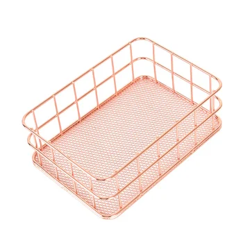 

Office Holder Lightweight Home Storage Box Simple Basket Modern Pen Iron Wire