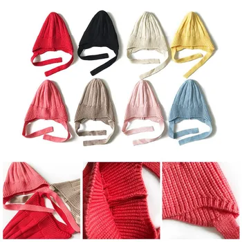 

New Style Simple Cute Kids Hat Autumn Spring Children Hats Cap Girls Boys Hat Knit Fashion Kids Hat 3-12 Years Hot Sale