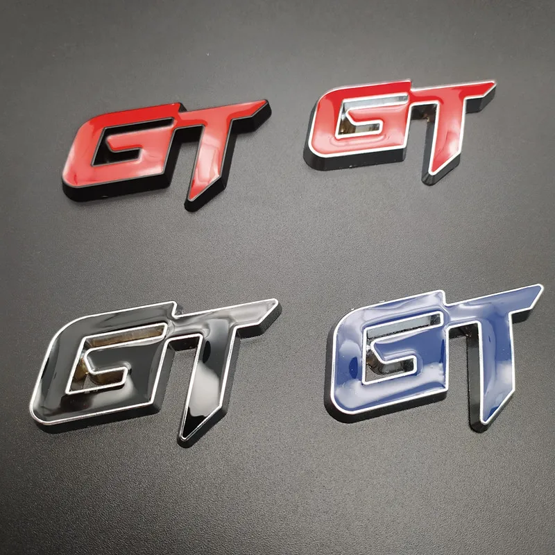 3D металлическая эмблема автомобиля GT Logo металлические наклейки на багажник