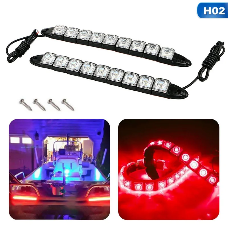 

12V Car LED Fog Lamp Strip Daytime Running Light DRL Bendable Light Bar Auto Decoration MOTOR 2Pcs/Set