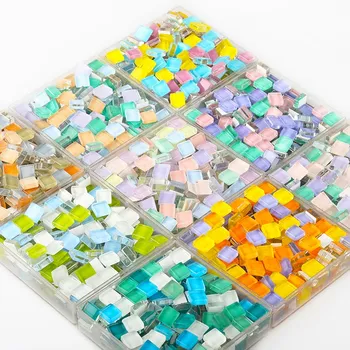 

300g 1000g Mini Mosaic Crystal Particle Collage Creative Art Decoration Parent-child Handmade Crafts DIY Bulk Particle Material