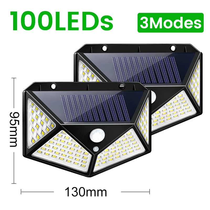 180 Solar LED Light Outdoor Solar Lamp with Motion Sensor Light LED Solar Light Outdoor Sunlight  Street Lamp for Garden Outside solar pool lights Solar Lamps