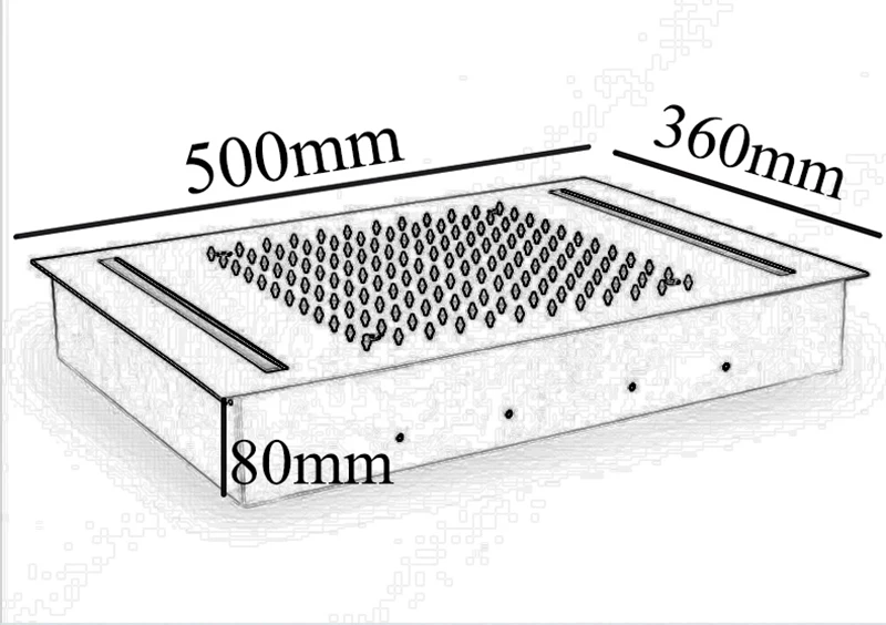 Встраиваемая коробка светодиодный набор для душа на потолке черная душевая панель душ дождевая ванная комната термостатическая система