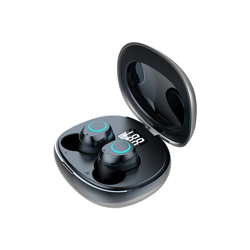 I07 TWS 5 0 Mini Wireless Bluetooth Earphone 9D Stereo With Mic Earpiece With Digital Display For iphone and Android phone