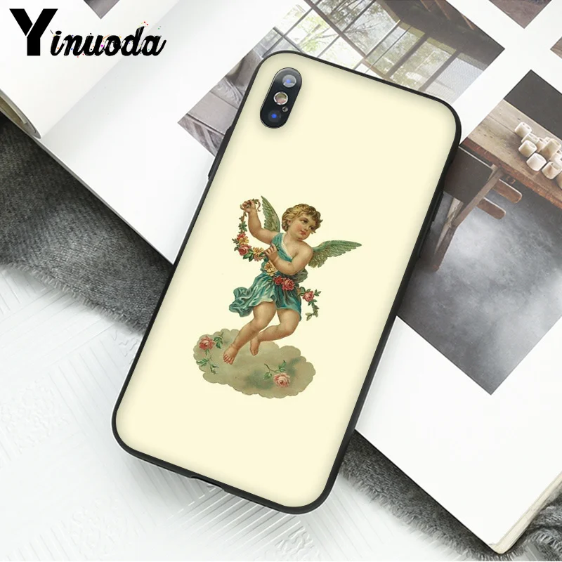 A7 Yinuoda Renaissance angels Cupid эстетика телефон аксессуары чехол для Apple iPhone 8 7 6 6S Plus X XS MAX 5 5S SE XR сотовые телефоны - Цвет: A7