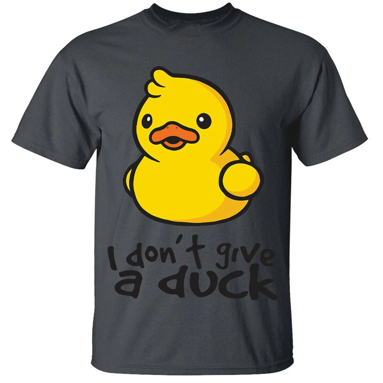 Футболка с надписью I don't give a duck rude Funny joke noveltyT подарок на день рождения | Мужская