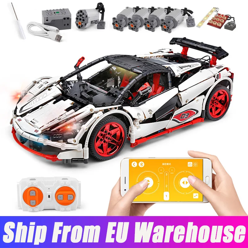 Mould King 20087 MOC Technic ICARUS Roadster Контроль приложения McLarens P1 суперспортивный автомобиль