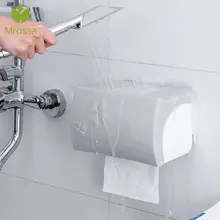 Ванная комната Водонепроницаемый диспенсер для салфеток с одноразовыми салфетками Пластик Туалет Бумага держатель склад-хралилище подставленное к стене коробка раздатчик салфеток Организатор