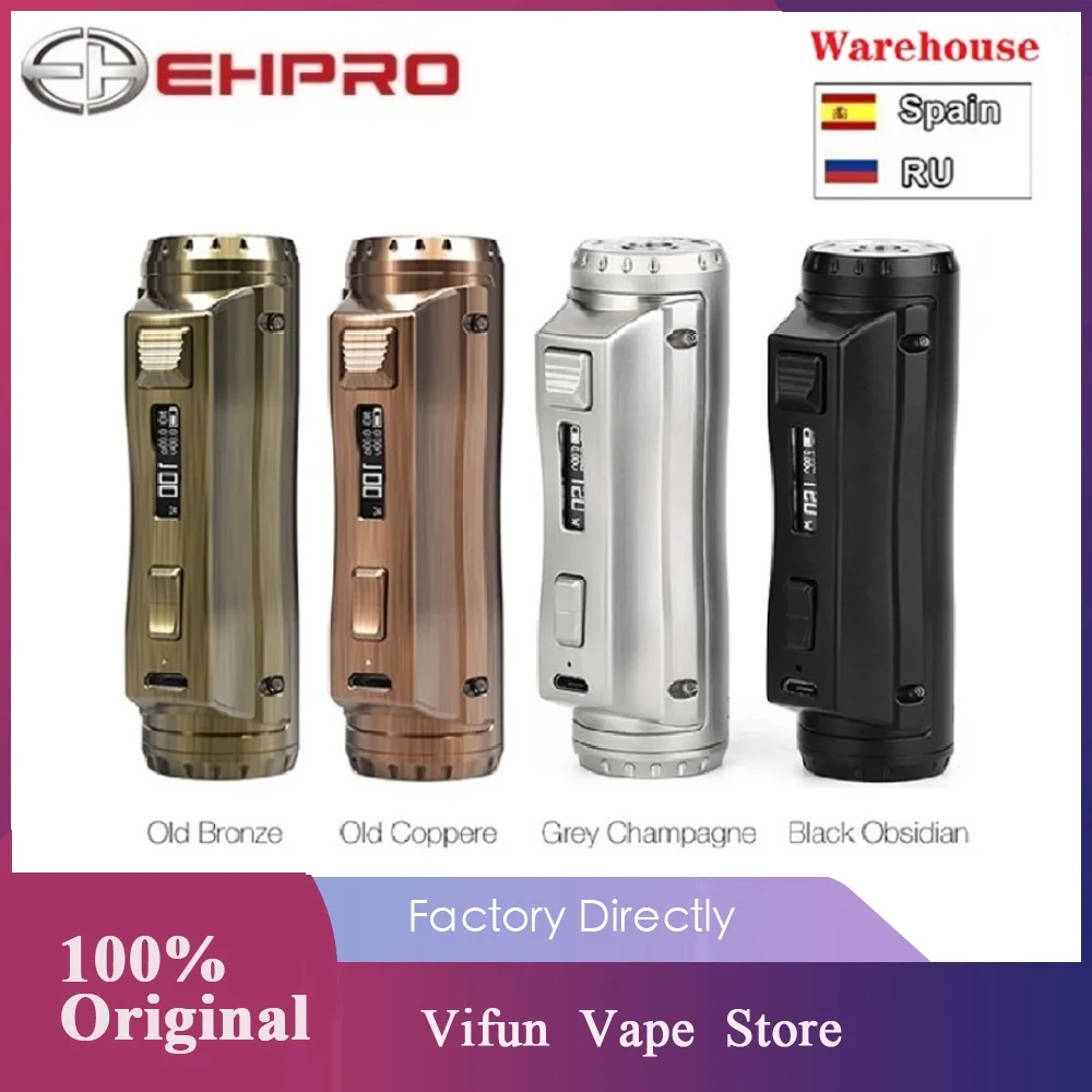 Оригинал 120 Вт Ehpro Cold Steel 100 TC Box MOD 0 0018 S ультратонкая скорость обжига Максимальная