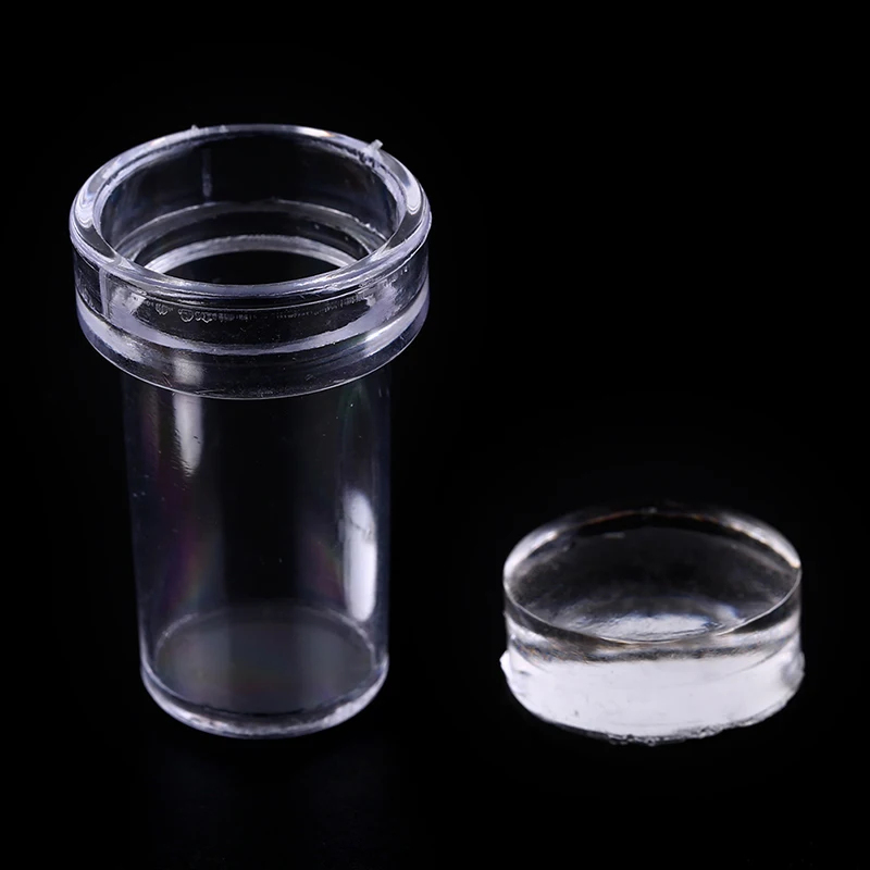 

AACAR 2pcs/Set Transparent Square Manicure Printer Stamping Transfer+Scraper KitSilicone Clear Nail Art Seal Printing Stamper