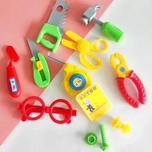 8 шт./компл. смешной моделирования, инструменты для ремонта детские игрушки для мальчиков и девочек, Пластик распространения играть дрель гайка пила Развивающие игрушки для детей в подарок